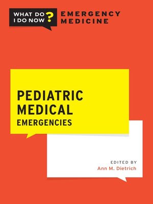 cover image of Pediatric Medical Emergencies